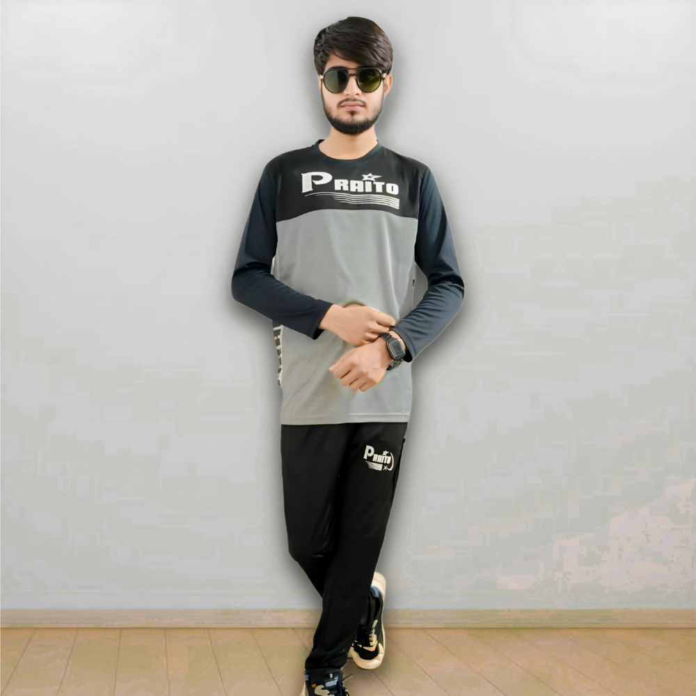 Gray and Black Track suits for Men and Boys